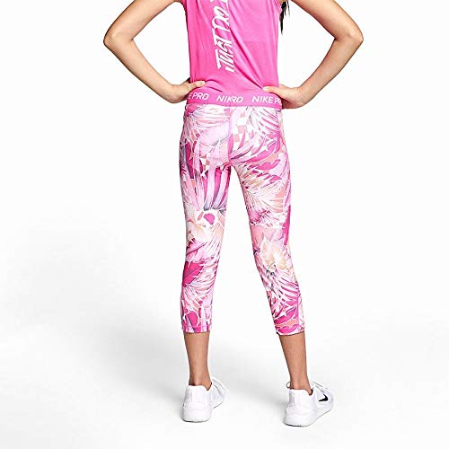 Nike Pro Girl's Compression Training Spandex Capri Tights Laser Fuchsia/Laser Fuchsia, XL3
