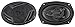 Pair Rockville RV69.4A 6x9" 4-Way Car Speakers 1000 Watts/220w RMS CEA Rated