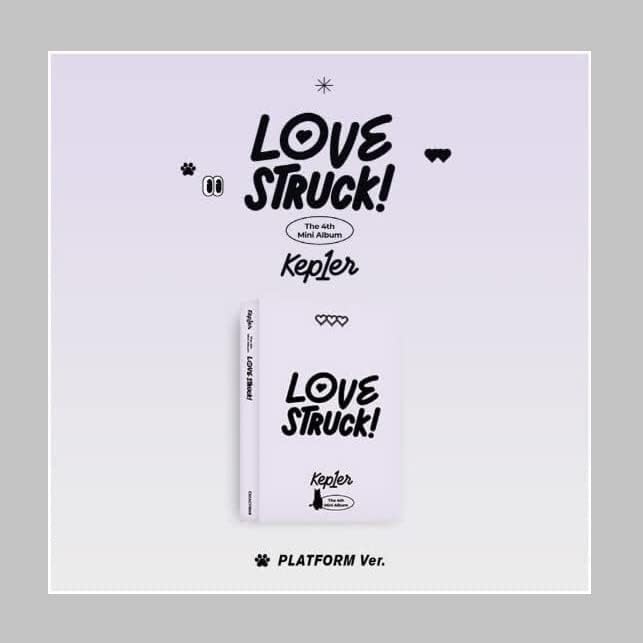 Kep1er LOVESTRUCK! 4 Mini Álbum Plataforma Versión Case+QR Tipo Mini tarjeta+Tarjeta fotográfica Selfie+Concept Photocard+Pegatina+Seguimiento
