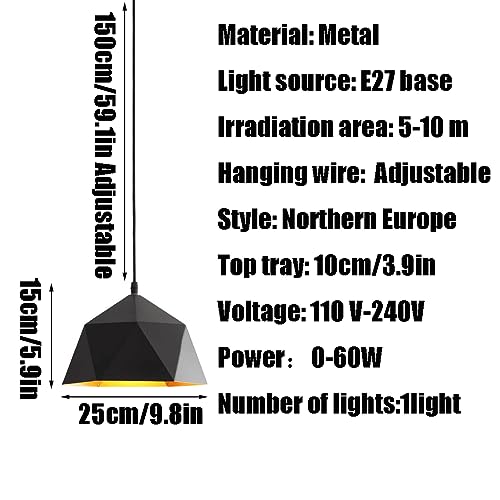 Suspension E27 en métal blanc de 38 cm pour éclairage de balcon - 7