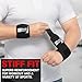 Stealth Sports Weight Lifting Wrist Wraps – 18” Cotton Wrist Support with Thumb Loop – Gym Straps for Workout Powerlifting Weightlifting Fitness Strength Training, Stiff Wrist Straps, Black