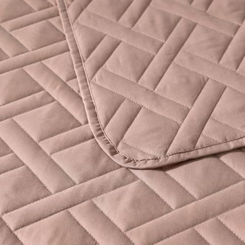 Juego de edredón King microfibra marrón arena Cleva colcha edredones cama 6