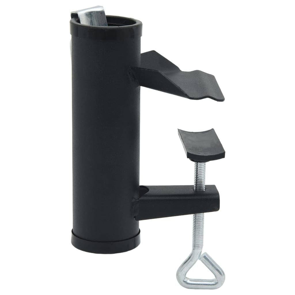 Morsetti per Ombrelloni da Balcone 2 pz 25-38 mm in Acciaio,Supporto Ombrellone Da Giardino, Porta Ombrellone Da Balcone, Portaombrelli Da Esterno, Base Per Ombrellone Metallo, Clip Per Ombre
