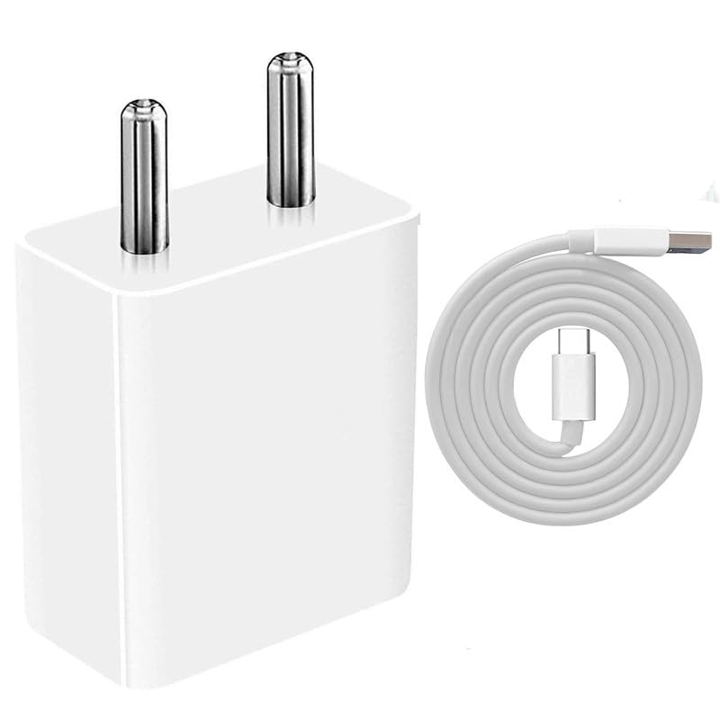 18W Charger for Apple iPad Pro 11 (2022) Original QC Adapter Type C 3.0A High Speed Fast Turbo Charge QC 3.0 Smart SinglePort with 1m Type-C Charging & Sync Cable (White, SZ.X6)