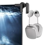 KDD Kopfhörer Halter für Monitor – Verstellbarer Kopfhörerhalter mit 360° Drehung, Headset Haken & Headset Halterung für Bildschirm, Robust & Platzsparend Design, PC Gaming Zubehör für Arbeitszimmer