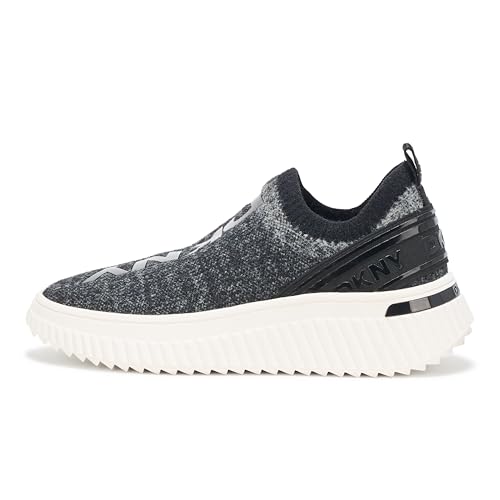 DKNY Women's Leighton Slip On Sneaker, Black/Light Grey, 6.5 by DKNY - Used condition - Image 2