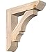 Ekena Millwork BKT0604X22X22BOA06SDF Balboa Slat Smooth Bracket w/Offset Brace, Douglas Fir