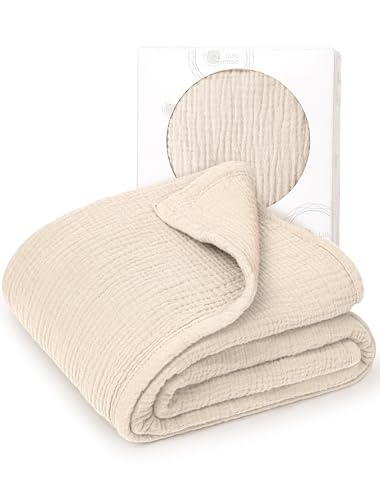 lulumoon Musselin Decke Baby - Atmungsaktive Babydecke,Baby Decken...