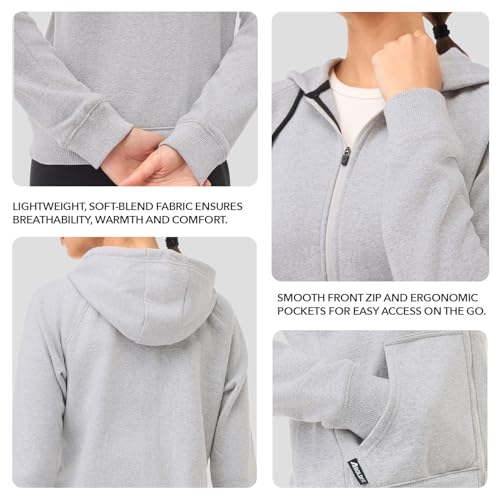 Image of Boldfit Sweatshirt for Woman Long Sleeve Hoodies for Women Full Zipper Winter Jacket for Woman Lightweight Winter wear for Women Stylish