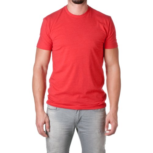 Next Level mens Next Level Premium CVC Crew(N6210)-RED-M