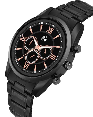 Buy Shocknshop Full Black Analog Stainless Steel Wrist Watch for