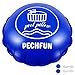 Pechfun Cuscino per Piscina Invernale, 3m x 3m Cuscino Piscina Invernale, Cuscino d'Aria Gonfiabile Antigelo Copertura, Kit di Riparazione Incluso, Circolare immagine
