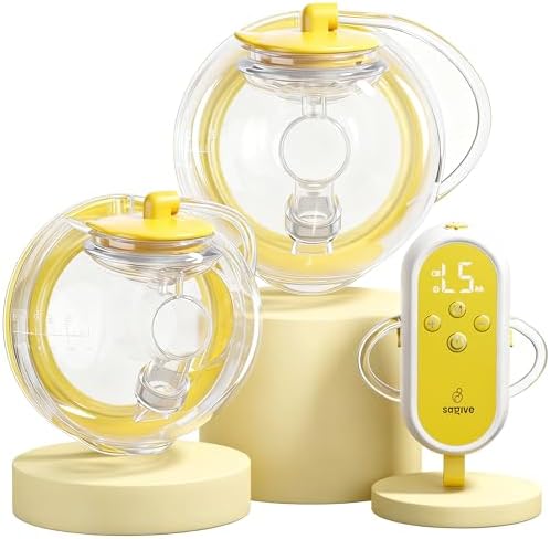 Saglve ABP-1308 Hands Free Breast Pump | SPA-Level Comfort Wearab...