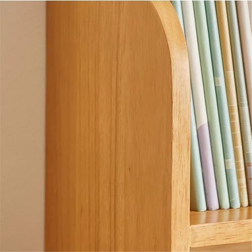 Estantería de sobremesa de madera y estante almacenamiento para organizar la oficina en casa 5