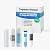 TGI-525 Filter Replacement Kit Compatible with Topway Global Reverse Osmosis System, One-Year Supply with Sediment, Carbon Block, and GAC Cartridges, 50 GPD RO Membrane, Plus a Post Carbon Filter