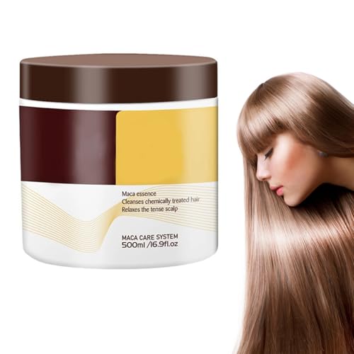 500ml Collagen Mascarilla Pelo, Mascarilla capilar nutritiva,Mascarilla Capilar De Colágeno Acondicionador De Reparación Profunda, Collagen Hair Treatment,Mejora de la calidad del cabello