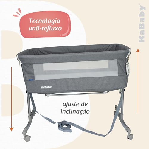 Berço Moisés Co-bed Cinza Kababy