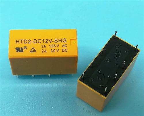 Relais électromécanique HTD2-DC12V-SHG 8 pins pour circuit imprimé