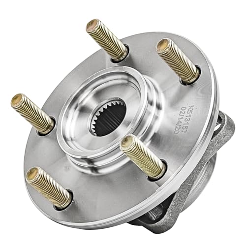 Image of Detroit Axle - Pair Front Wheel Bearing Hubs for Chrysler Sebring Dodge Avenger Stratus Mitsubishi Galant Eclipse Eagle Talon 2 Wheel Hub Bearings Assembly Replacement