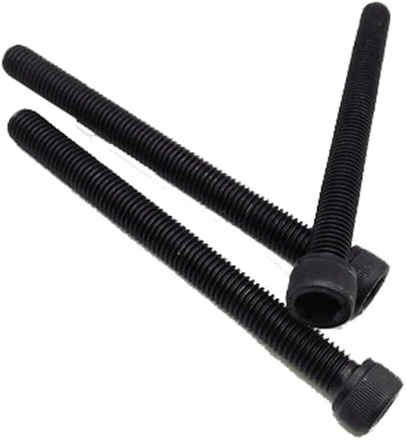 2pcs M10*25mm Allen screw inner hexagon Knurled full thread lengthing bolt machine nail 12.9 grade carbon steel TYPE1017