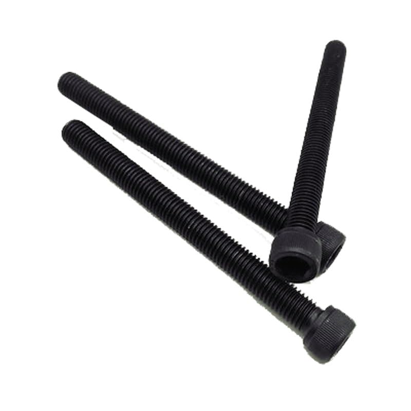 Generic 2pcs M8*110mm Allen Screw Inner Hexagon Knurled Full Thread lengthing Bolt Machine Nail 12.9 Grade Carbon Steel TYPE997