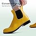 Imagen de DREAM PAIRS Botas de Agua Mujer Chelsea Zapatos de Lluvia Impermeable Wellington Botines de Goma de Moda Flexible y Antideslizante