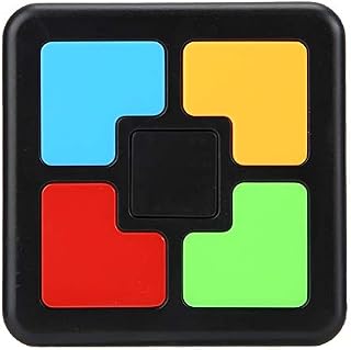 Memory Training Game, Kids Electronic Memory Game Plastic Interaction Intelligent Music Light Educational Brain Teaser Memory Game for Boys Girls[Single Hand]