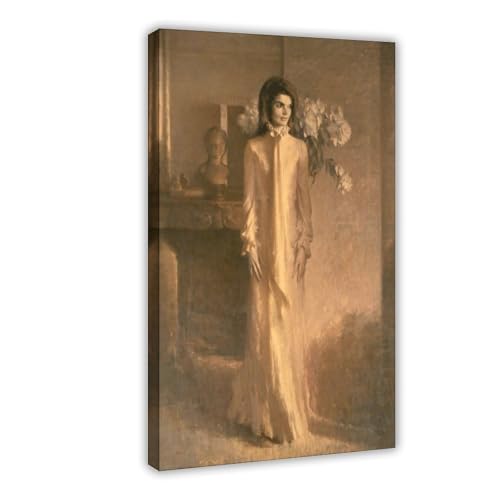 Affiches sur toile avec cadre portrait de Jackie Kennedy décoration murale haute définition