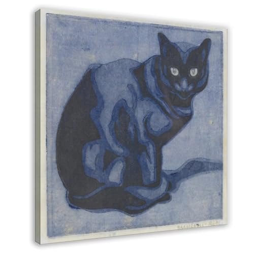 Toile Chat noir Norbertine Von Bresslern-roth décoration murale salon
