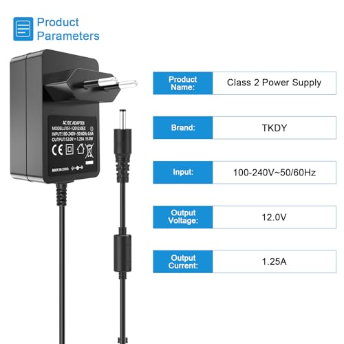 TKDY 15W Adaptador de Fuente de alimentación para Lanzamiento de Alexa Echo Pop 2023,Amazon Echo Dot (3rd 4th 5th Gen), Echo Show 5 (1st 2nd Gen), Echo Spot, Echo Dot 3rd, Fire TV Cube y más