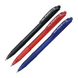 Pentel Kit Caneta Esferográfica Feel It 0.7 mm Preta Vermelha Azul SM/BX417-ABC