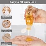 Travel Bottles for Toiletries 6 PCS 3.4oz/100ml Travel Size Containers Plastic Lotion Bottle TSA Approved Leak Proof Squeeze Bottles with Flip Cap for Toiletries, Shampoo & Lotion (Clear) - Image 4