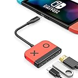 Plug & Play: no se requiere drive externo, fácil de usar, solo conecte el cable HDMI (NO incluido), adaptador de fuente de alimentación original y la consola OLED Switch / Switch, espere aproximadamente de 5 a 10 segundos, luego puede aprovechar sus juegos Con una pantalla más grande y una imagen más clara, admite una resolución de hasta 4K@30Hz (Nota: el Nintendo Switch en sí solo admite 1080p, no puede llegar a 4K).