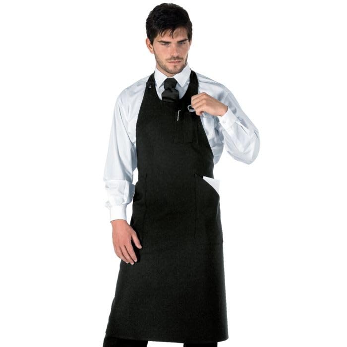 I.sacco Grembiule SOMMELIER Unisex in 100% Poliestere (Nero)