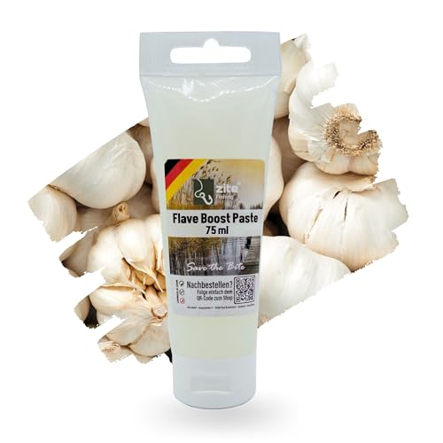 Zite Fishing Flave Boost Paste 75 ml - Raubfischpaste - Lockmittel Knoblauch Weiss - Lockstoff-Gel als Angel-Zubehör