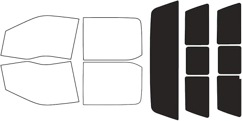 Vista 23 de Rvinyl Kit de tinte de ventana compatible con Ford F-350 2017-2023 (4 puertas SuperCrew) - Visera de tira de parabrisas - 5%