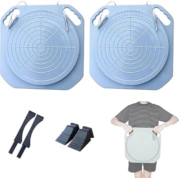 Heavy Duty Wheel Alignment Kit - 5 Ton Turn Plates with Transition Blocks and Thrust Pads, 360  Rotating Car and Truck Alignment Table for Garage Repairs