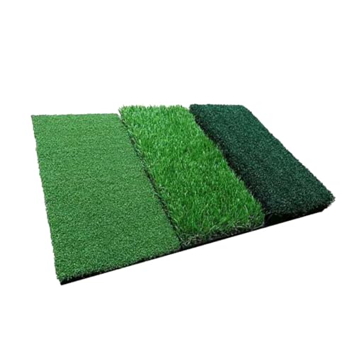 ARTSEWPLY 1pc Golf Practice Mat Grass Types Turf Training Aid for Skill Development and Weather-Resistant Golf Hitting Equipment