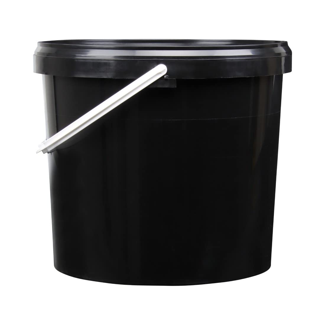 Emmer met deksel en handvat - wit - 3 1 liter - kunststof-plastic emmer-verfemmer met metalen hengsel-handvat kopen? | Korting tot 33