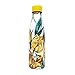 Nerthus FIH 777 Botella Termo Doble Pared diseño Flores Grandes Color Amarillo 500ml, Acero Inoxidable, Libre de BPA, 18/8