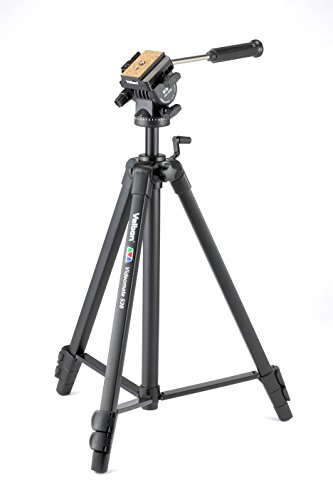 Velbon 538F Videomate Tripé Profissional para Foto e Video, Preto