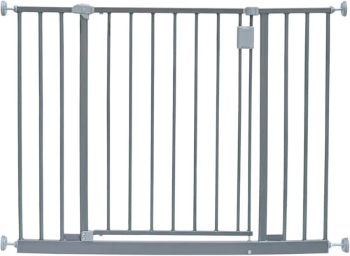 Cancelletto Extra Largo per Corridoio 97cm - 103cm Grigio per Bambini a Pressione Barriera di Sicurezza per Corridoi e Spazi Ampi Installazione Facile