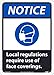 NMC NGA46AB Notice Face Covering Required, 14 X 10 Sign, Aluminum