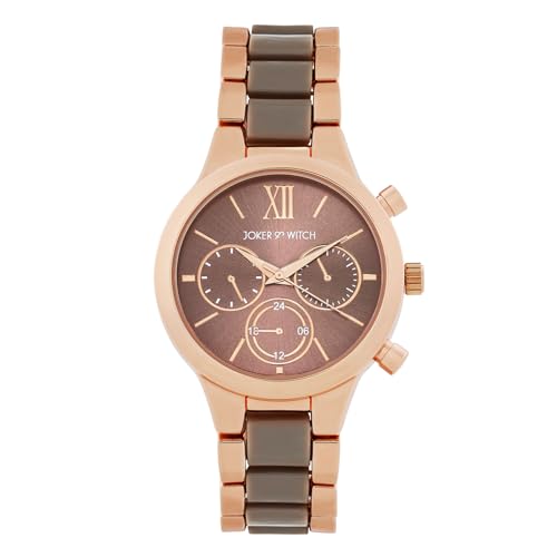 Joker & Witch Clara 38mm Mauve Dial 19mm Mauve Metal Alloy Strap Watch for Women Joker & Witch Clara 38mm Mauve Dial 19mm Mauve Metal Alloy Strap Watch for Women