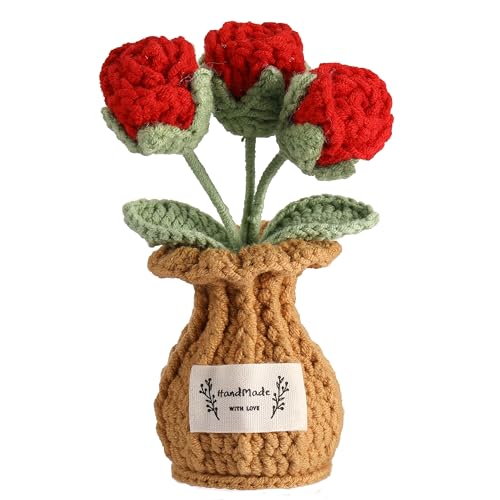 Crochet Rose Plant