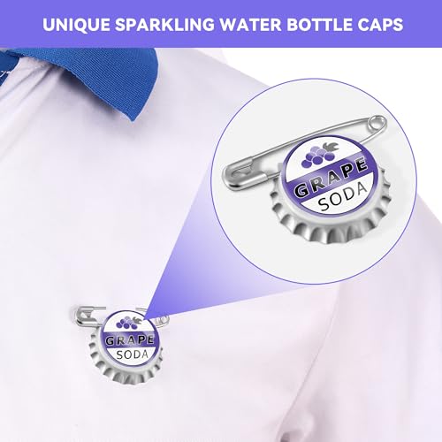 Unique Soda Drink Bottle Cap White Pin Fall Out Bottle Cap Pin Unique Bottle Caps Pop Bottle Caps Stream Soft Soda Drink Bottle Cap Pins Vintage Soda Bottle Cap Badge4