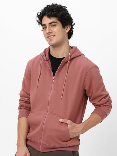 Image of Neostreak Men's Cotton Hooded Neck Zippered Sweatshirt