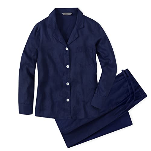 Noble Mount Womens Linen Pajama Set for Summer