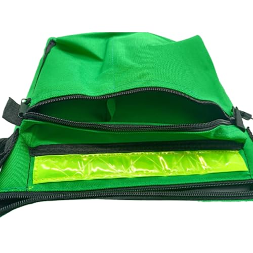 Image of First Aid Bag AED Medical 1st Aid Empty Rescue Defibrillator First Responder Bags for Emergency Critical Healthcare Protection (Bag Only) (Green)