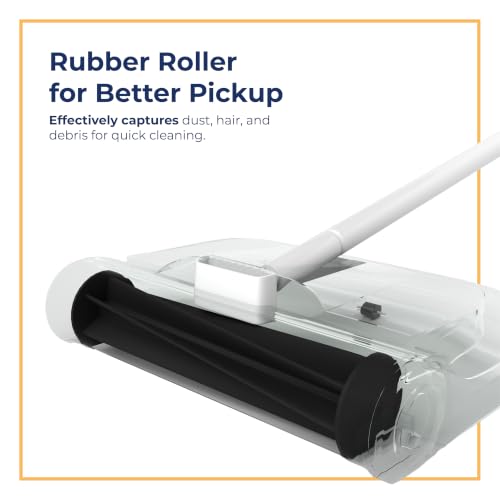 Image of Lifelong Multipurpose Manual Floor Sweeper with Rotating Brush Rollers | Ideal for Wooden Floors, Tiles, Marble, Carpets & Rugs | Quick Cleaning of Dust, Hair, Pet Hair & Crumbs